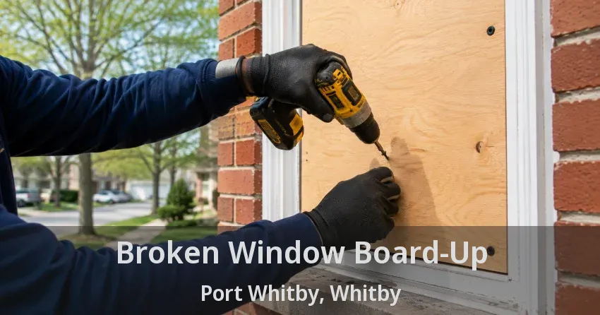Broken Window Board-Up Port Whitby, Whitby - ON