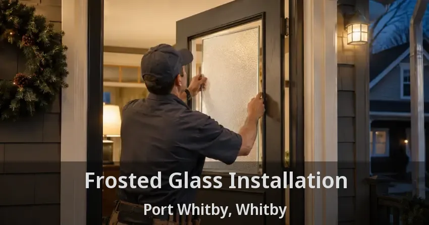Frosted Glass Installation Port Whitby, Whitby - ON