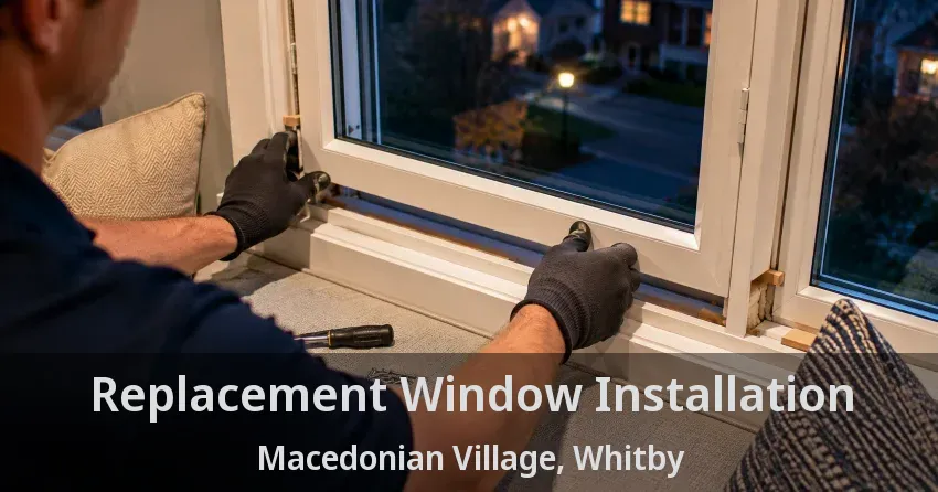 Replacement Window Installation Macedonian Village, Whitby - ON