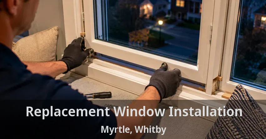 Replacement Window Installation Myrtle, Whitby - ON