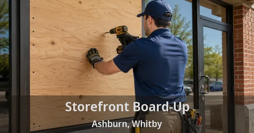 Storefront Board-Up Ashburn, Whitby - ON