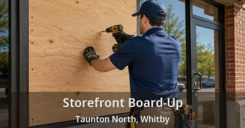 Storefront Board-Up Taunton North, Whitby - ON