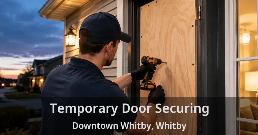 Temporary Door Securing Downtown Whitby, Whitby - ON