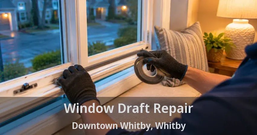 Window Draft Repair Downtown Whitby, Whitby - ON