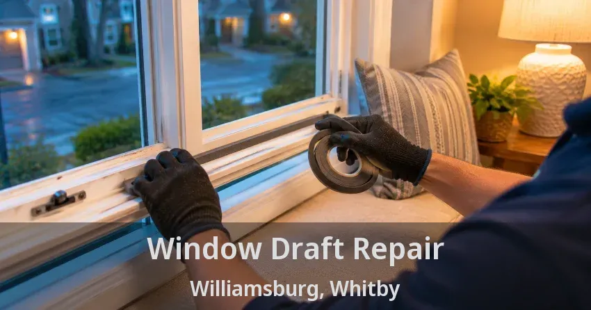 Window Draft Repair Williamsburg, Whitby - ON