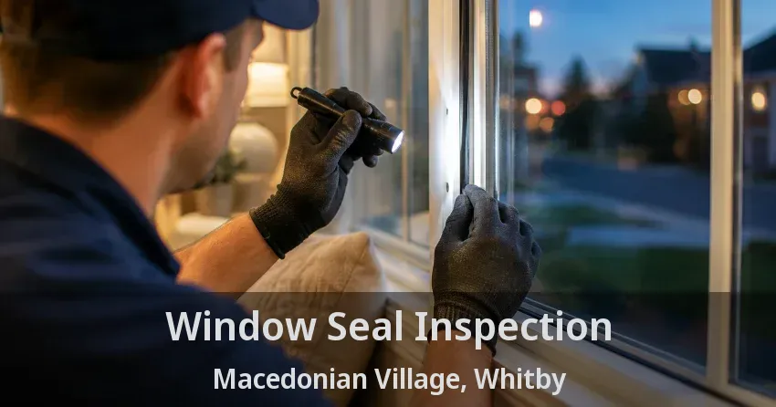 Window Seal Inspection Macedonian Village, Whitby - ON
