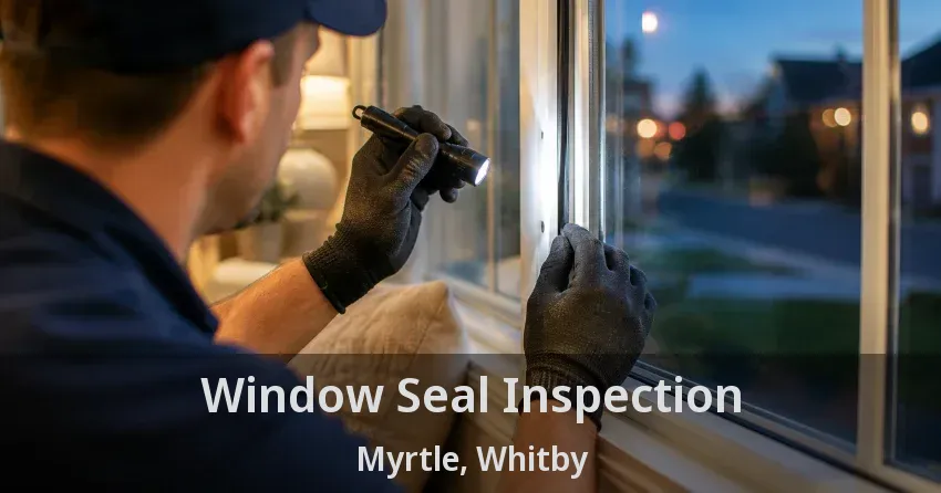 Window Seal Inspection Myrtle, Whitby - ON