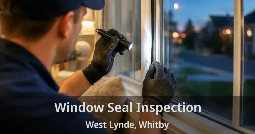 Window Seal Inspection West Lynde, Whitby - ON
