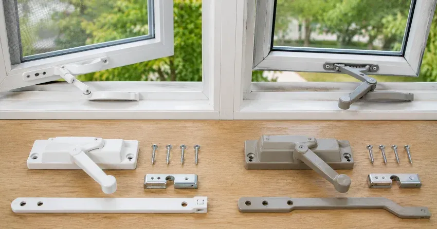new casement window crank operator installed in Whitby home